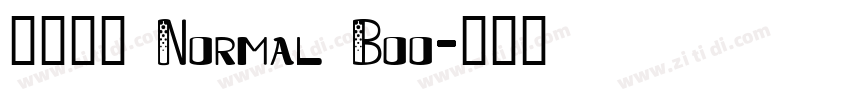 未来熒黑 Normal Boo字体转换